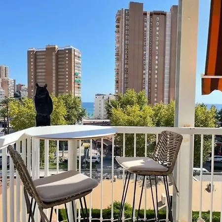 Noir Fabulosa Terraza Con Vistas Al Mar 2hb Apartmán Benidorm